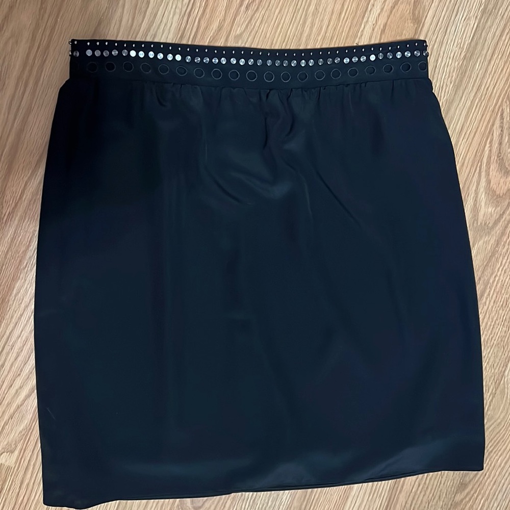 Gianni Bini black skirt with studded trim